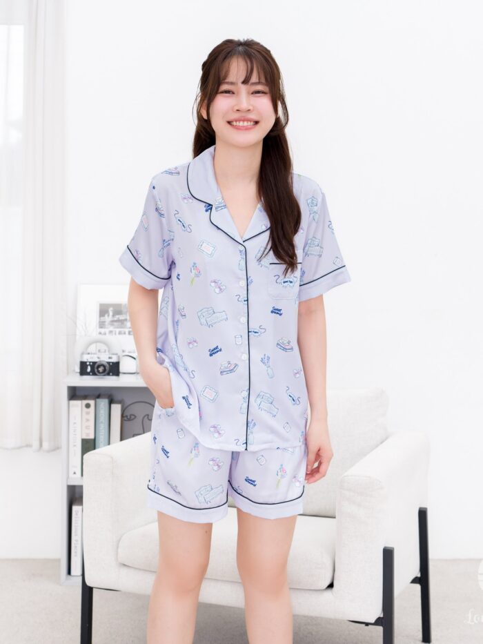 ชุดนอน LovelyNight แขนสั้น-ขาสั้น Good Night A57 - Image 2