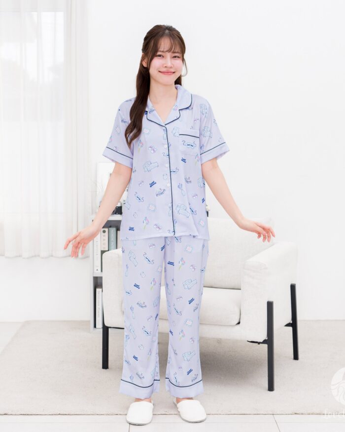 ชุดนอน LovelyNight แขนสั้น-ขายาว Good Night D57