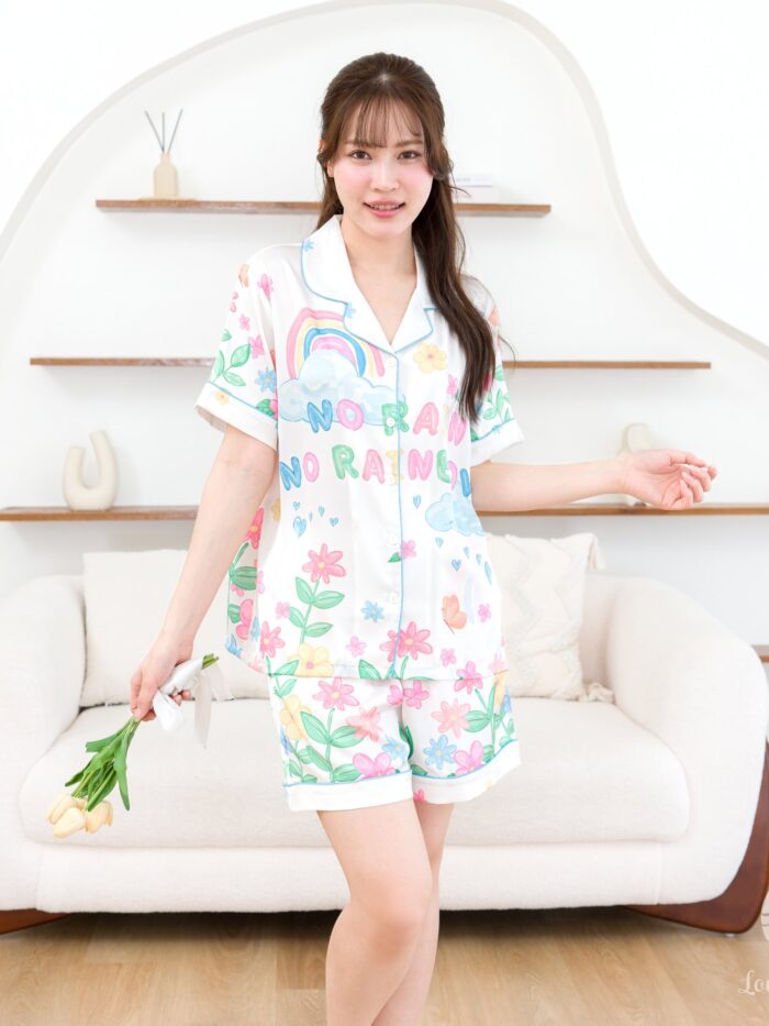 ชุดนอน LovelyNight แขนสั้น-ขาสั้น Rainbow A23 - Image 3
