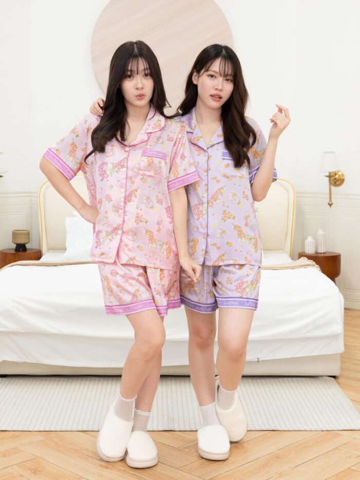 ชุดนอน LovelyNight แขนสั้น-ขาสั้น Fairy Unicorn A25