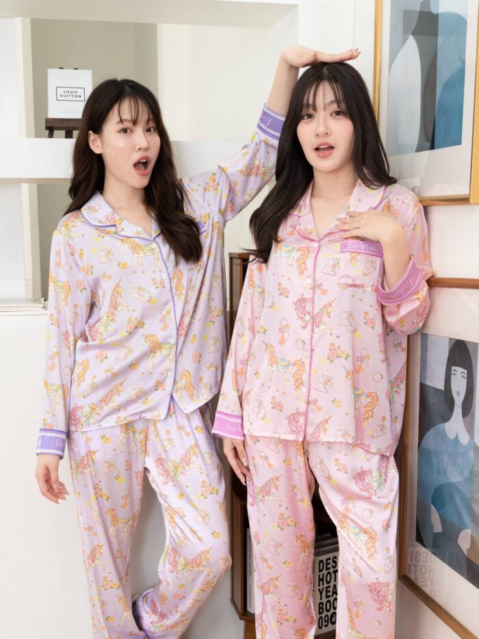ชุดนอน LovelyNight แขนยาว-ขายาว Fairy Unicorn B25 - Image 2