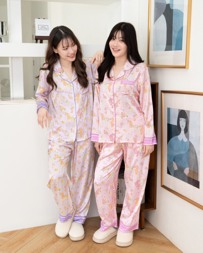 ชุดนอน LovelyNight แขนยาว-ขายาว Fairy Unicorn B25