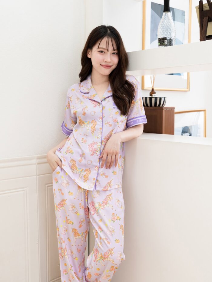 ชุดนอน LovelyNight แขนสั้น-ขายาว Fairy Unicorn D25 - Image 7