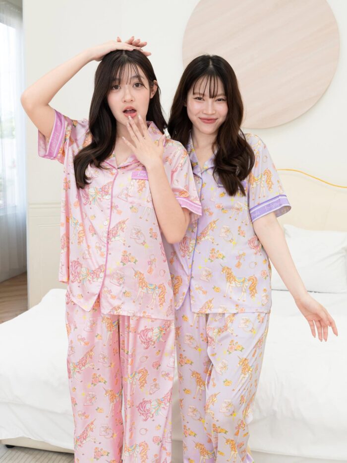 ชุดนอน LovelyNight แขนสั้น-ขายาว Fairy Unicorn D25 - Image 2