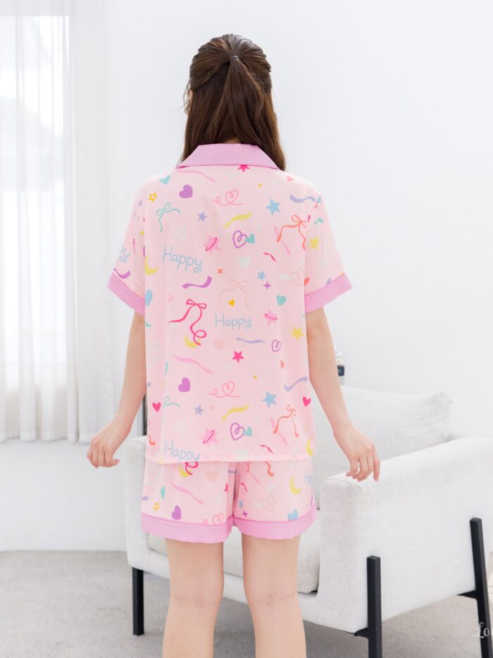 ชุดนอน LovelyNight แขนสั้น-ขาสั้น Happy A22 - Image 9
