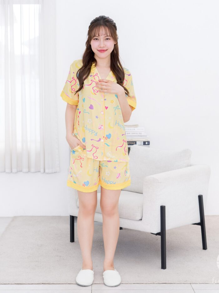 ชุดนอน LovelyNight แขนสั้น-ขาสั้น Happy A22 - Image 17