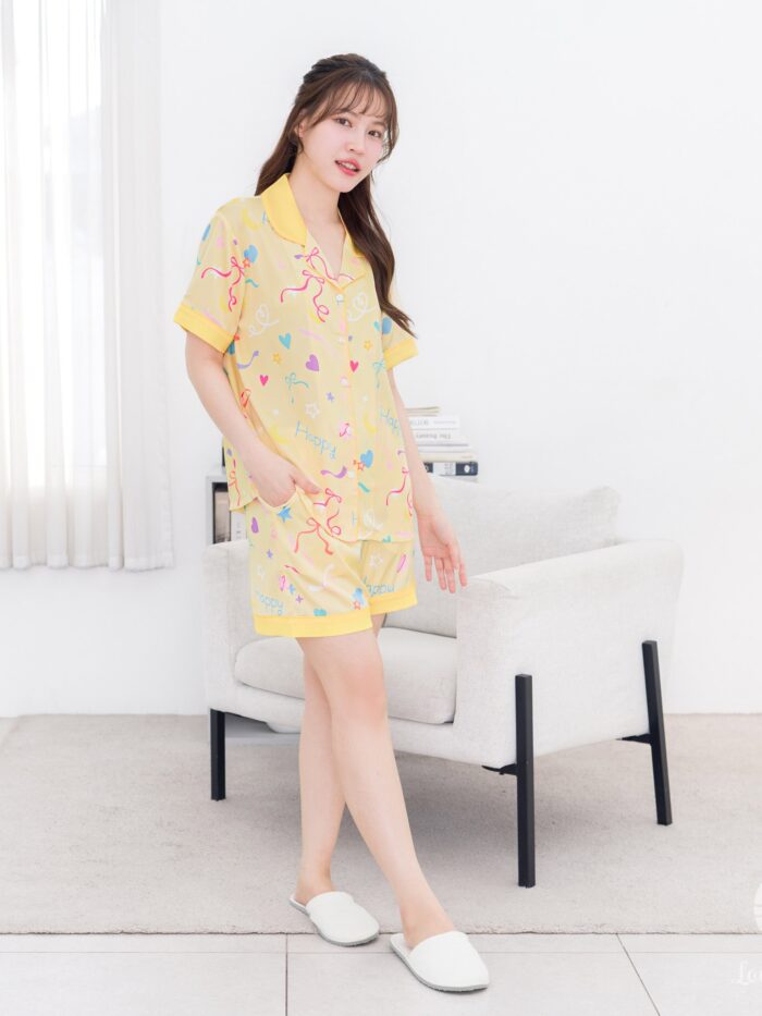 ชุดนอน LovelyNight แขนสั้น-ขาสั้น Happy A22 - Image 16