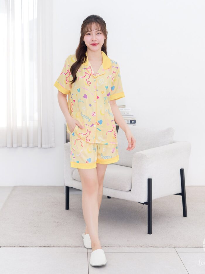 ชุดนอน LovelyNight แขนสั้น-ขาสั้น Happy A22 - Image 11