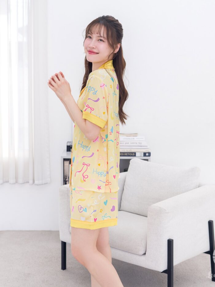 ชุดนอน LovelyNight แขนสั้น-ขาสั้น Happy A22 - Image 13