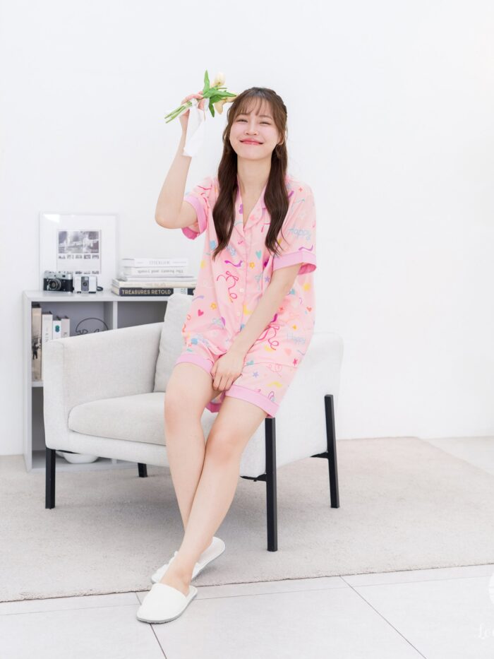 ชุดนอน LovelyNight แขนสั้น-ขาสั้น Happy A22 - Image 6