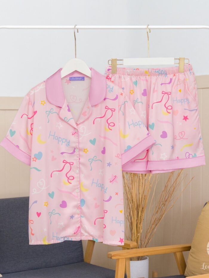 ชุดนอน LovelyNight แขนสั้น-ขาสั้น Happy A22 - Image 23
