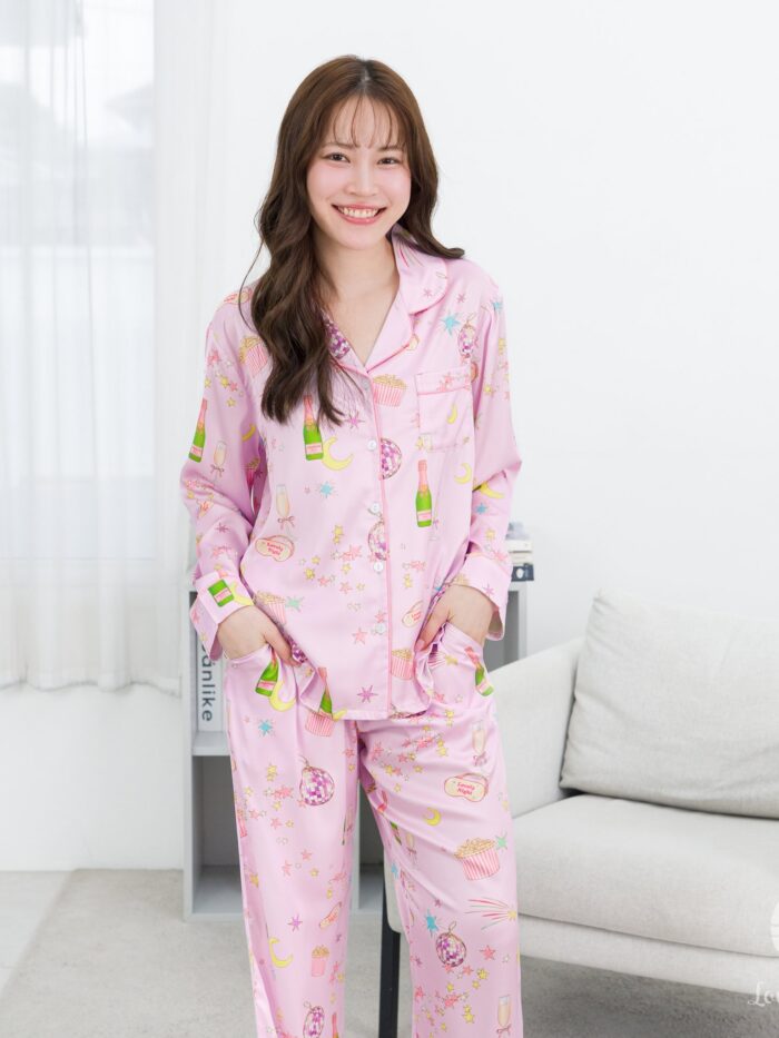 ชุดนอน LovelyNight แขนยาว-ขายาว Party B31 - Image 3
