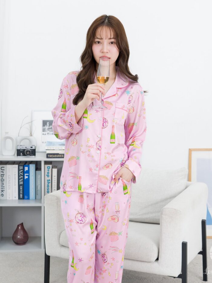 ชุดนอน LovelyNight แขนยาว-ขายาว Party B31 - Image 4