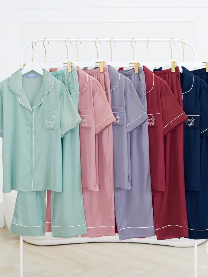 ชุดนอน LovelyNight แขนสั้น-ขายาว Daily D37