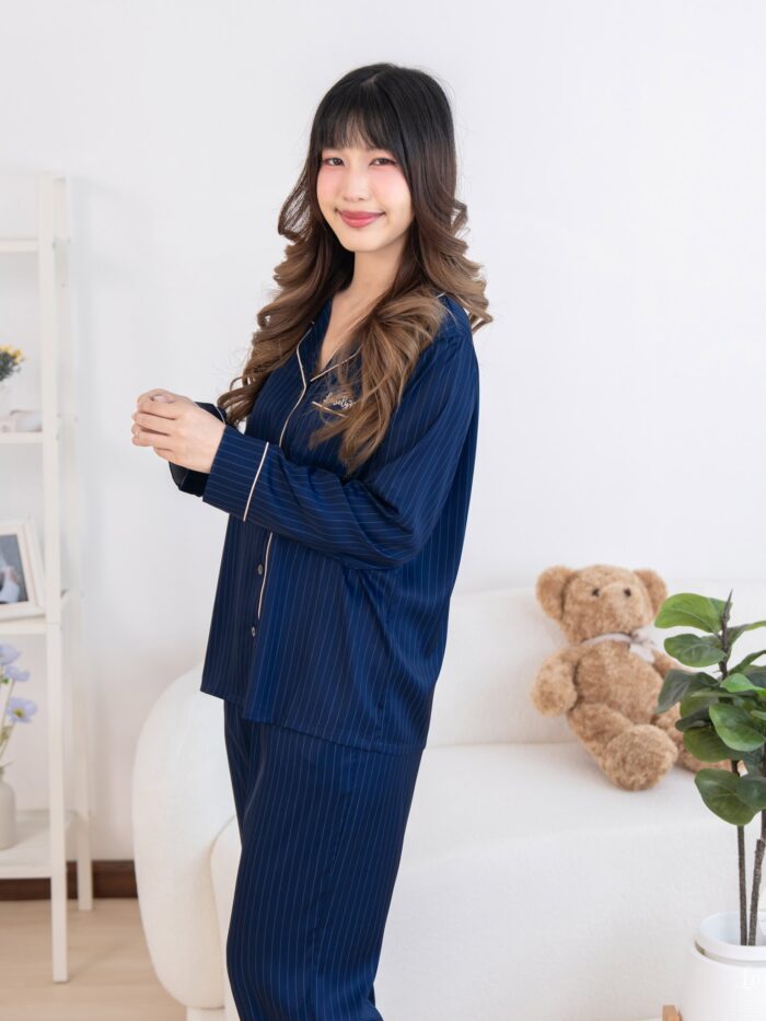 ชุดนอนผู้หญิง LovelyNight แขนยาว-ขายาว Classe B51 - Image 2