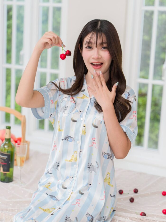 ชุดนอน LovelyNight กระโปรง Pretty Cats C18 - Image 2