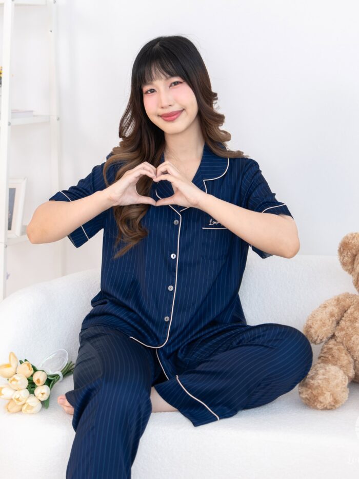 ชุดนอนผู้หญิง LovelyNight แขนสั้น-ขายาว Classe D51 - Image 3