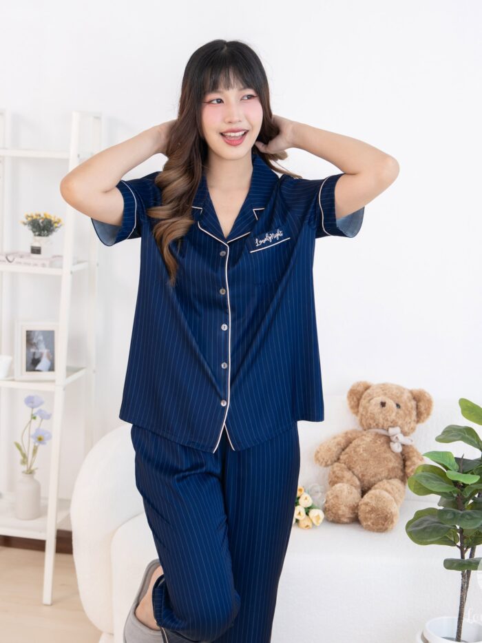 ชุดนอนผู้หญิง LovelyNight แขนสั้น-ขายาว Classe D51 - Image 2