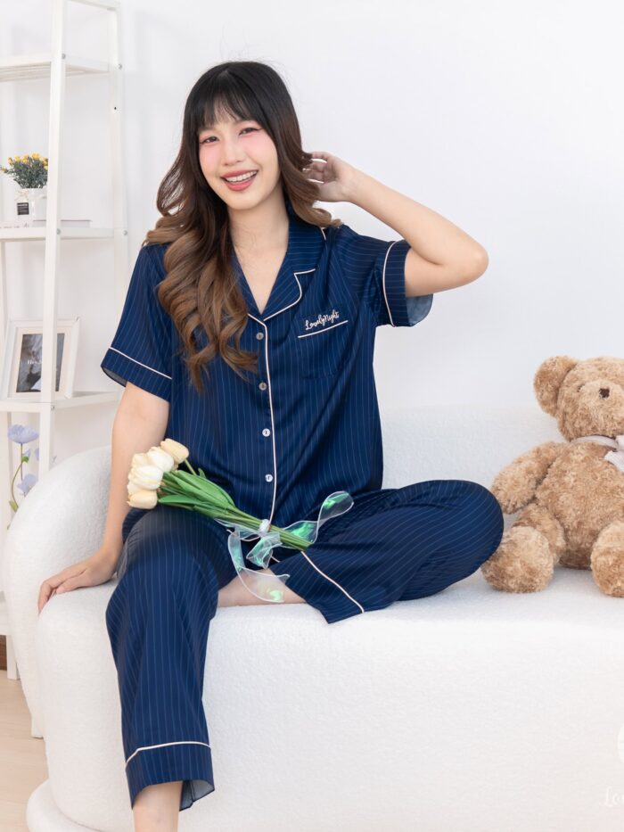 ชุดนอนผู้หญิง LovelyNight แขนสั้น-ขายาว Classe D51 - Image 4