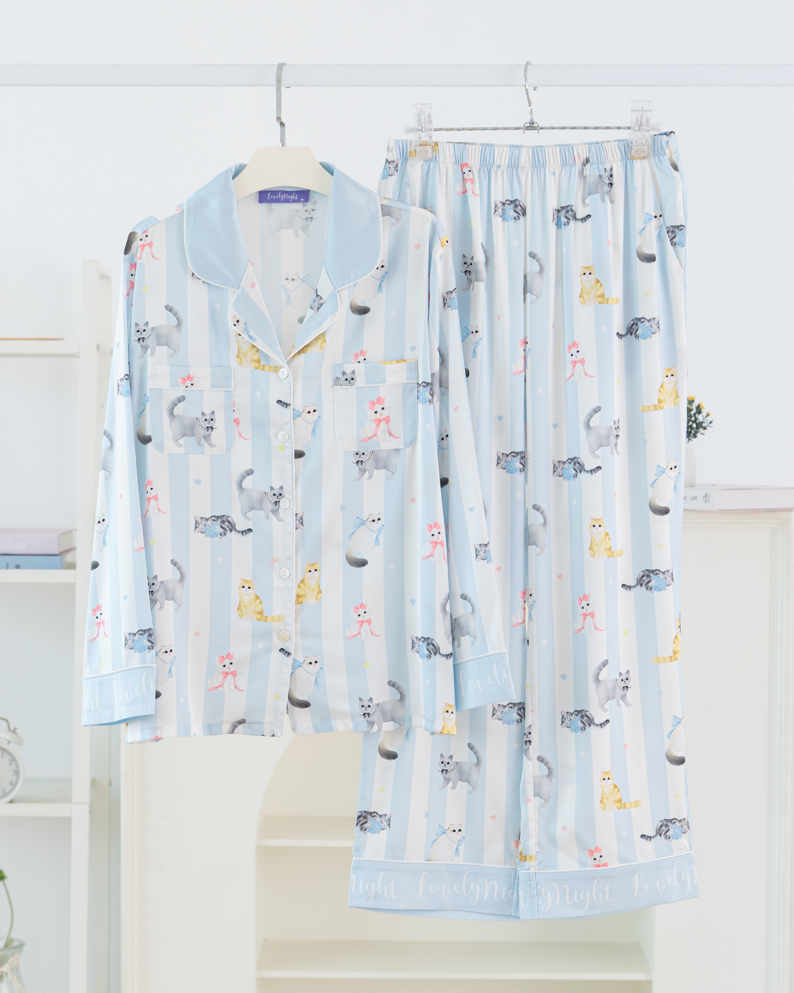 ชุดนอน LovelyNight แขนยาว-ขายาว Pretty Cats B18 - Image 2