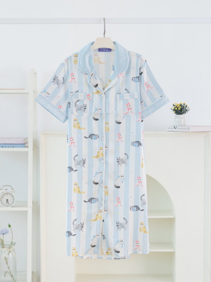 ชุดนอน LovelyNight กระโปรง Pretty Cats C18 - Image 8