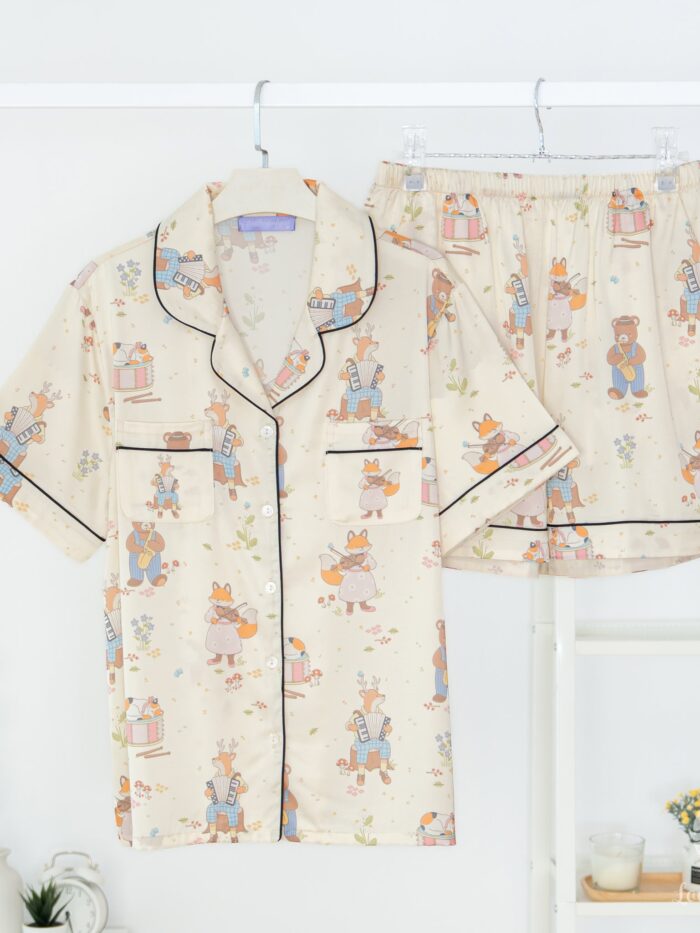 ชุดนอน LovelyNight แขนสั้น-ขาสั้น Wildlife Melody A38 - Image 8
