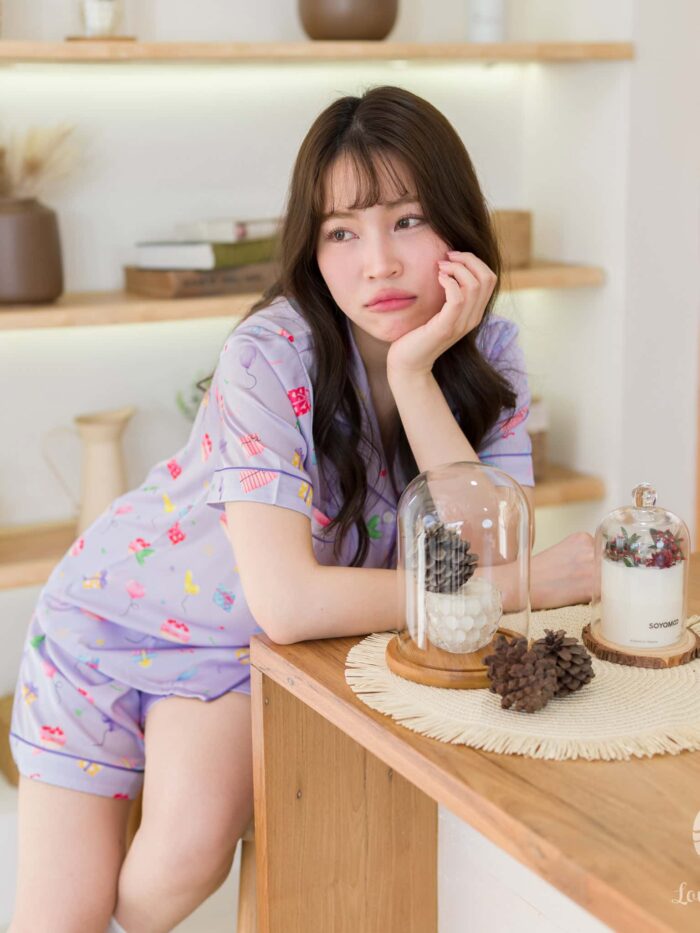 ชุดนอน LovelyNight แขนสั้น-ขาสั้น Best Wishes A39 - Image 5