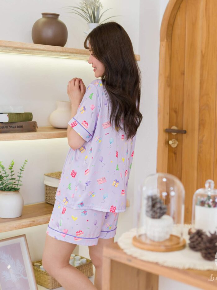 ชุดนอน LovelyNight แขนสั้น-ขาสั้น Best Wishes A39 - Image 4