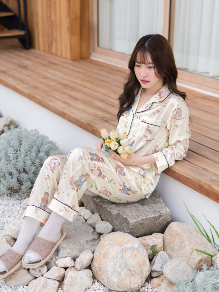 ชุดนอน LovelyNight แขนยาว-ขายาว Wildlife Melody B38 - Image 5