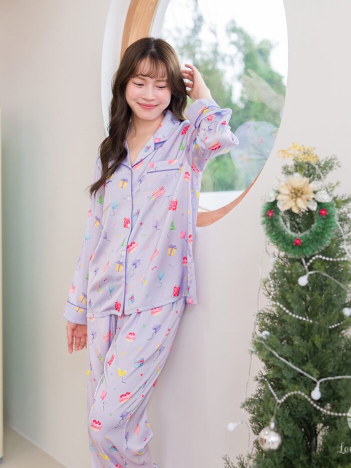 ชุดนอน LovelyNight แขนยาว-ขายาว Best Wishes B39 - Image 3