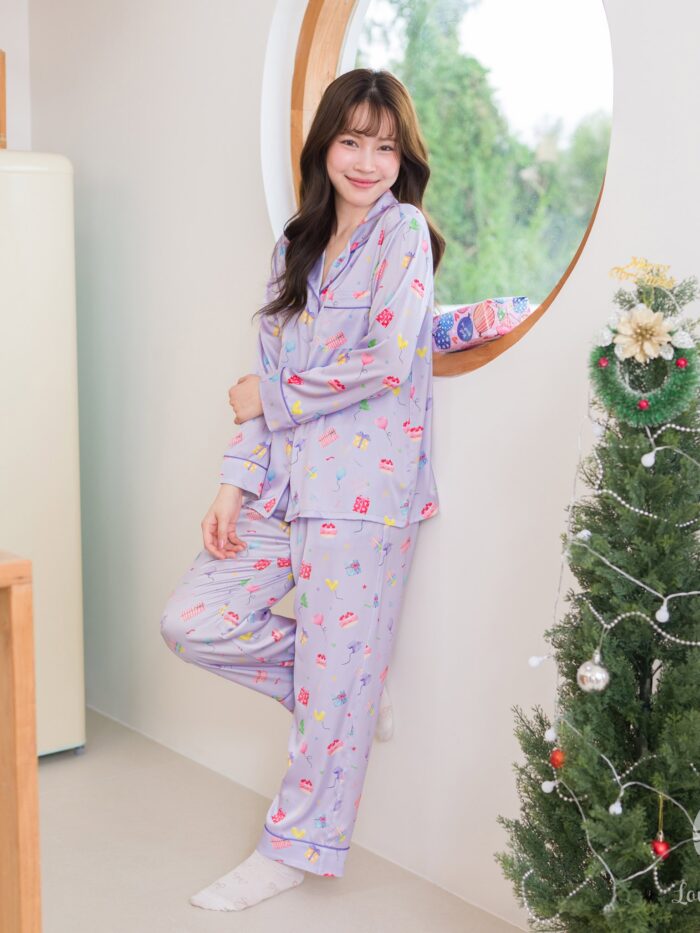 ชุดนอน LovelyNight แขนยาว-ขายาว Best Wishes B39 - Image 7
