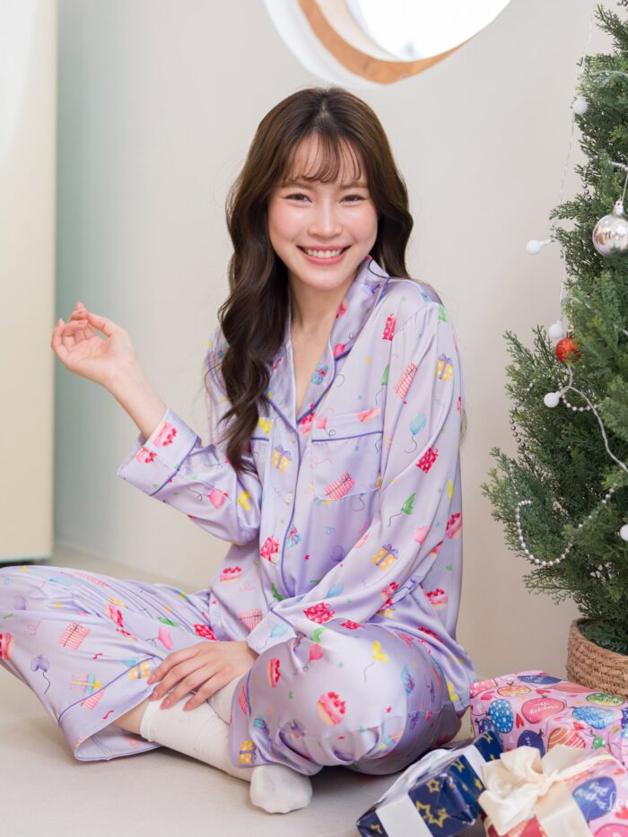 ชุดนอน LovelyNight แขนยาว-ขายาว Best Wishes B39 - Image 5