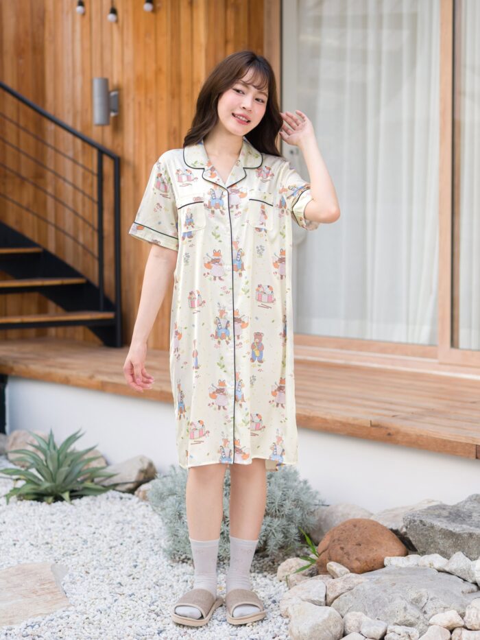 ชุดนอน LovelyNight กระโปรง Wildlife Melody C38 - Image 7