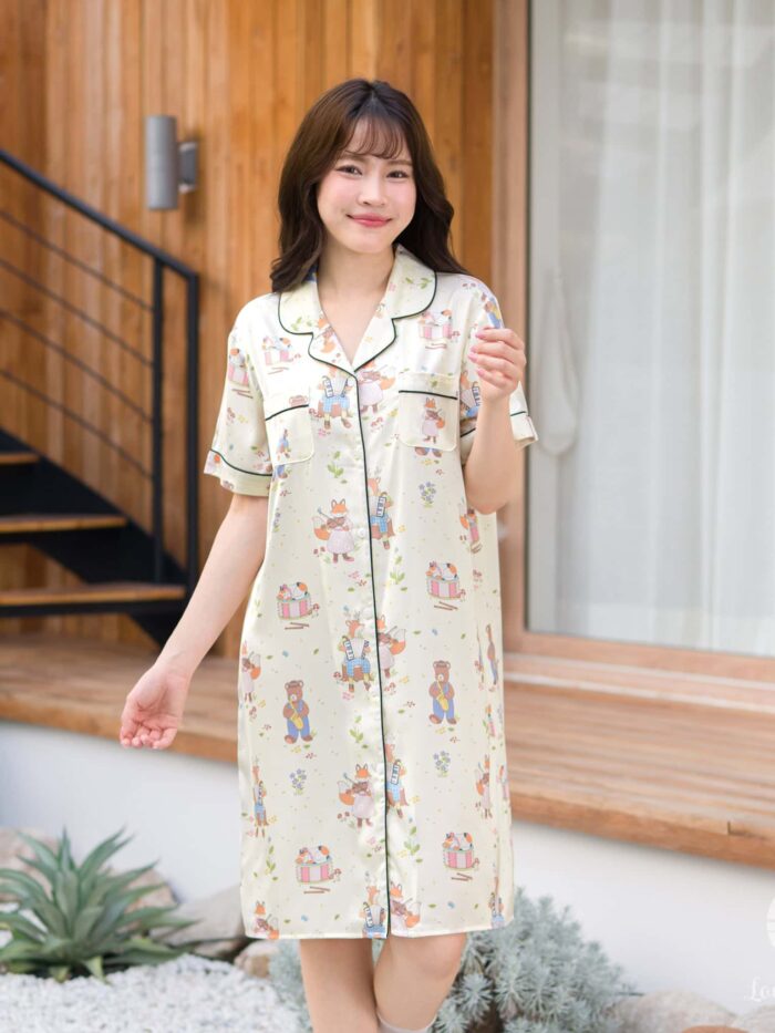 ชุดนอน LovelyNight กระโปรง Wildlife Melody C38