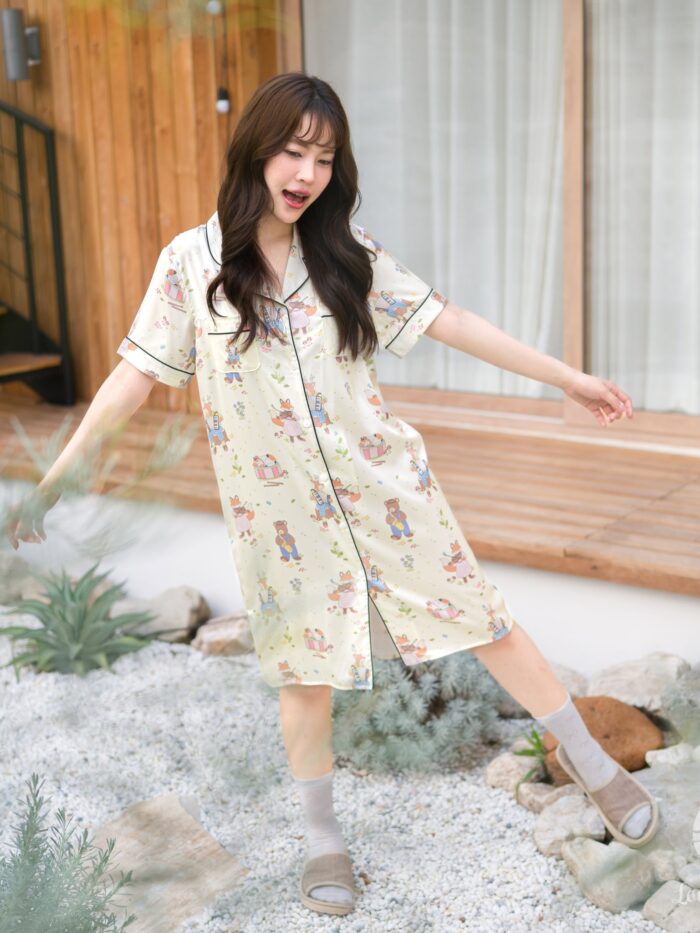 ชุดนอน LovelyNight กระโปรง Wildlife Melody C38 - Image 5