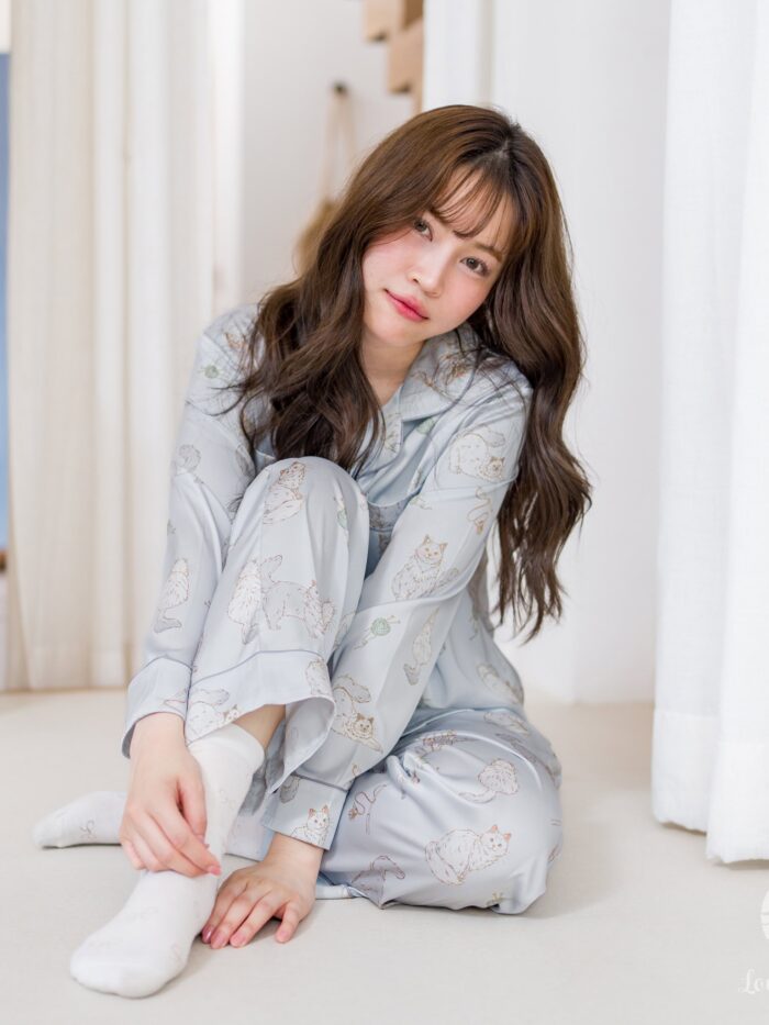 ชุดนอน LovelyNight แขนยาว-ขายาว Persian Cats B40 - Image 4