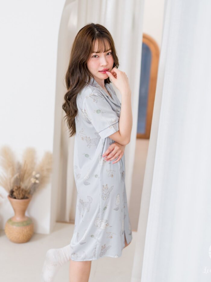 ชุดนอน LovelyNight กระโปรง Persian Cats C40 - Image 3
