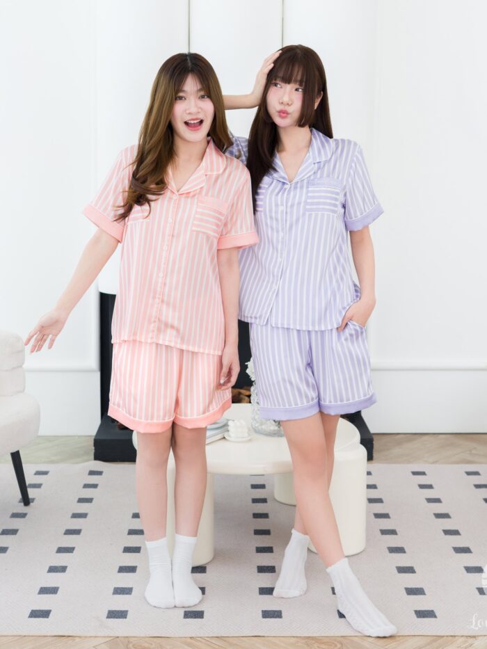 ชุดนอน LovelyNight แขนสั้น-ขาสั้น Pastel Lover A42 - Image 7