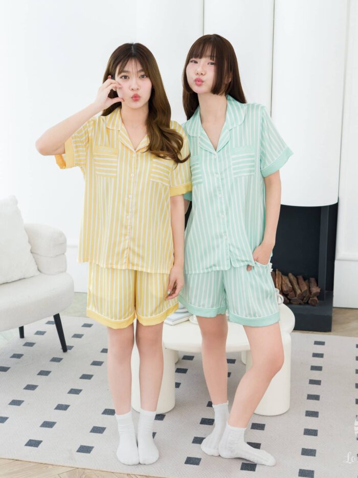 ชุดนอน LovelyNight แขนสั้น-ขาสั้น Pastel Lover A42 - Image 6