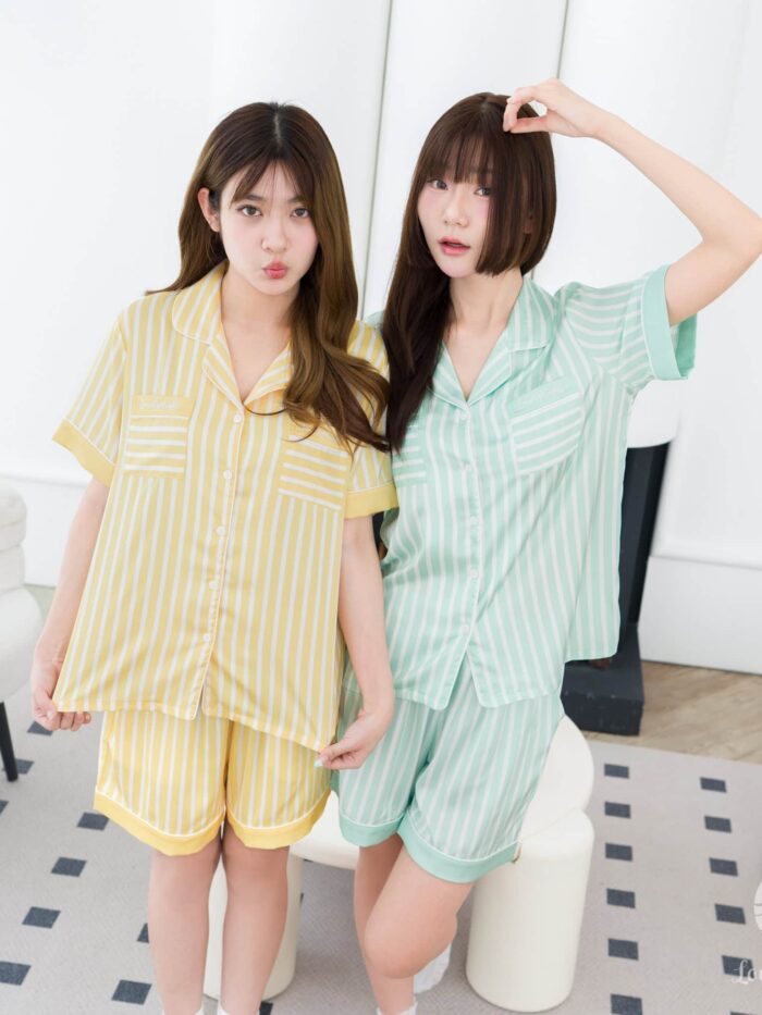 ชุดนอน LovelyNight แขนสั้น-ขาสั้น Pastel Lover A42 - Image 2