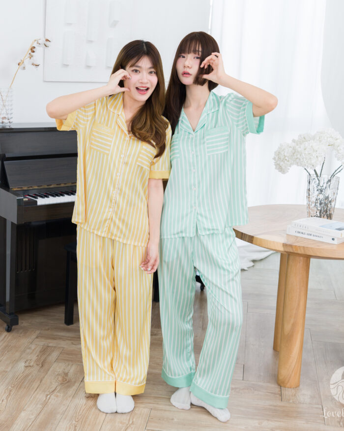 ชุดนอน LovelyNight แขนสั้น-ขายาว Pastel Lover D42