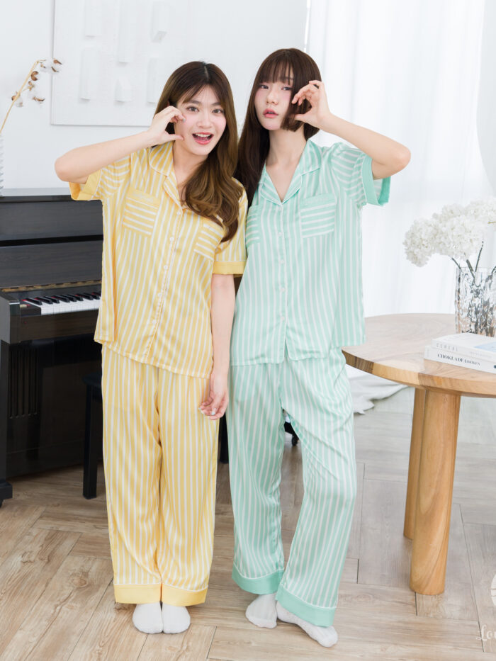 ชุดนอน LovelyNight แขนสั้น-ขายาว Pastel Lover D42