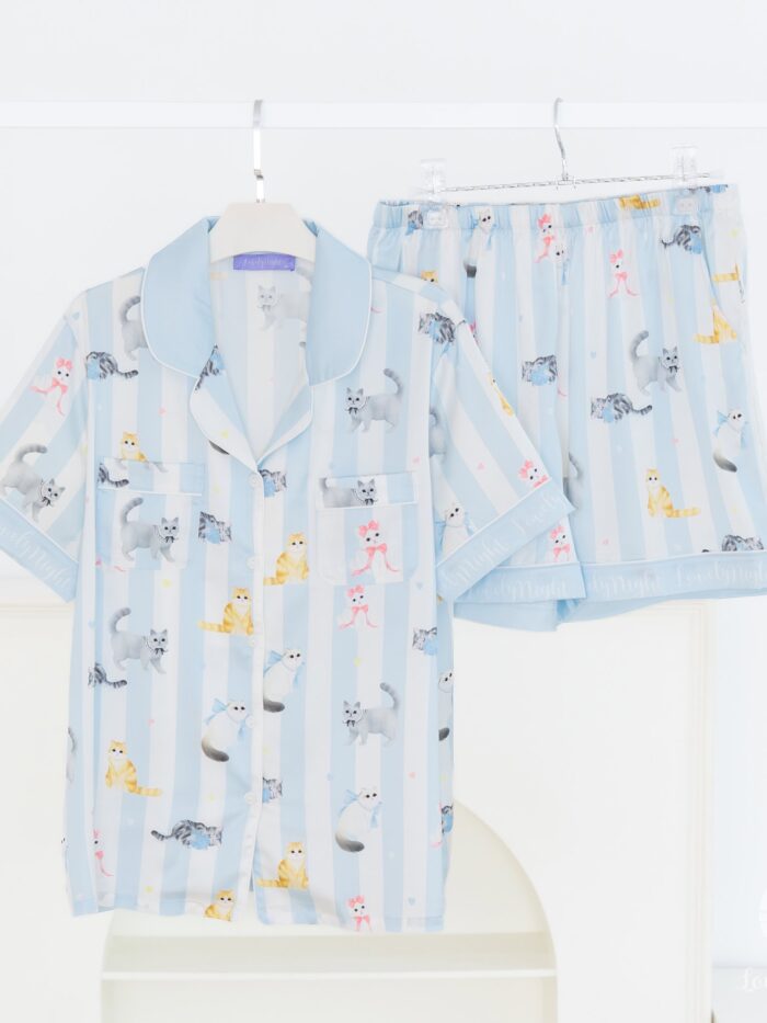 ชุดนอน LovelyNight แขนสั้น-ขาสั้น Pretty Cats A18 - Image 8