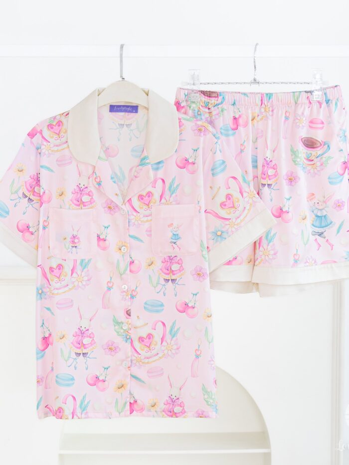 ชุดนอน LovelyNight แขนสั้น-ขาสั้น Macaron Bunny A43 - Image 8