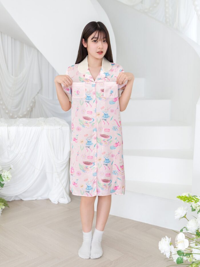 ชุดนอน LovelyNight กระโปรง Macaron Bunny C43 - Image 6