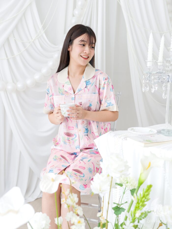 ชุดนอน LovelyNight กระโปรง Macaron Bunny C43 - Image 4
