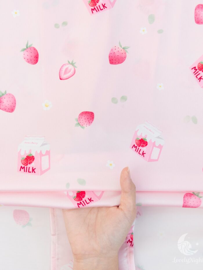 ชุดนอน LovelyNight แขนสั้น-ขายาว Strawberry Milk D11 - Image 9