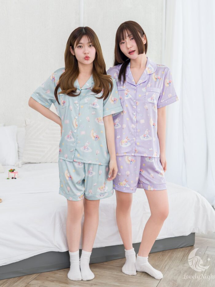 ชุดนอน LovelyNight แขนสั้น-ขาสั้น Bunny Dream A12 - Image 5