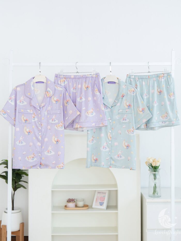 ชุดนอน LovelyNight แขนสั้น-ขาสั้น Bunny Dream A12 - Image 8