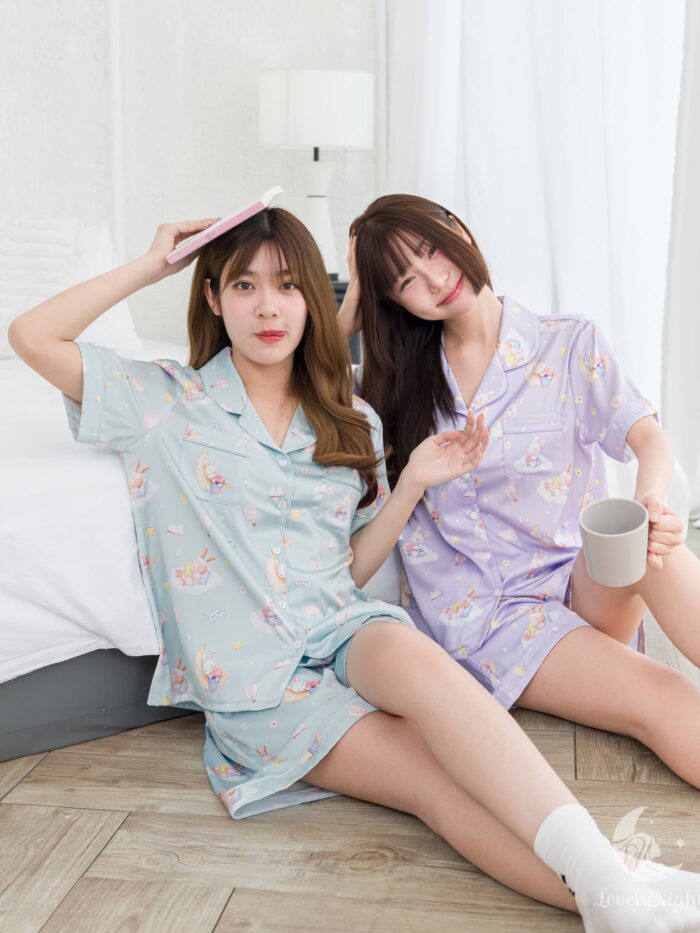 ชุดนอน LovelyNight แขนสั้น-ขาสั้น Bunny Dream A12 - Image 3